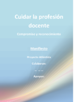 ANEXO II A Campaña Cuidar la profesión docente, Atlántida y sindicatos